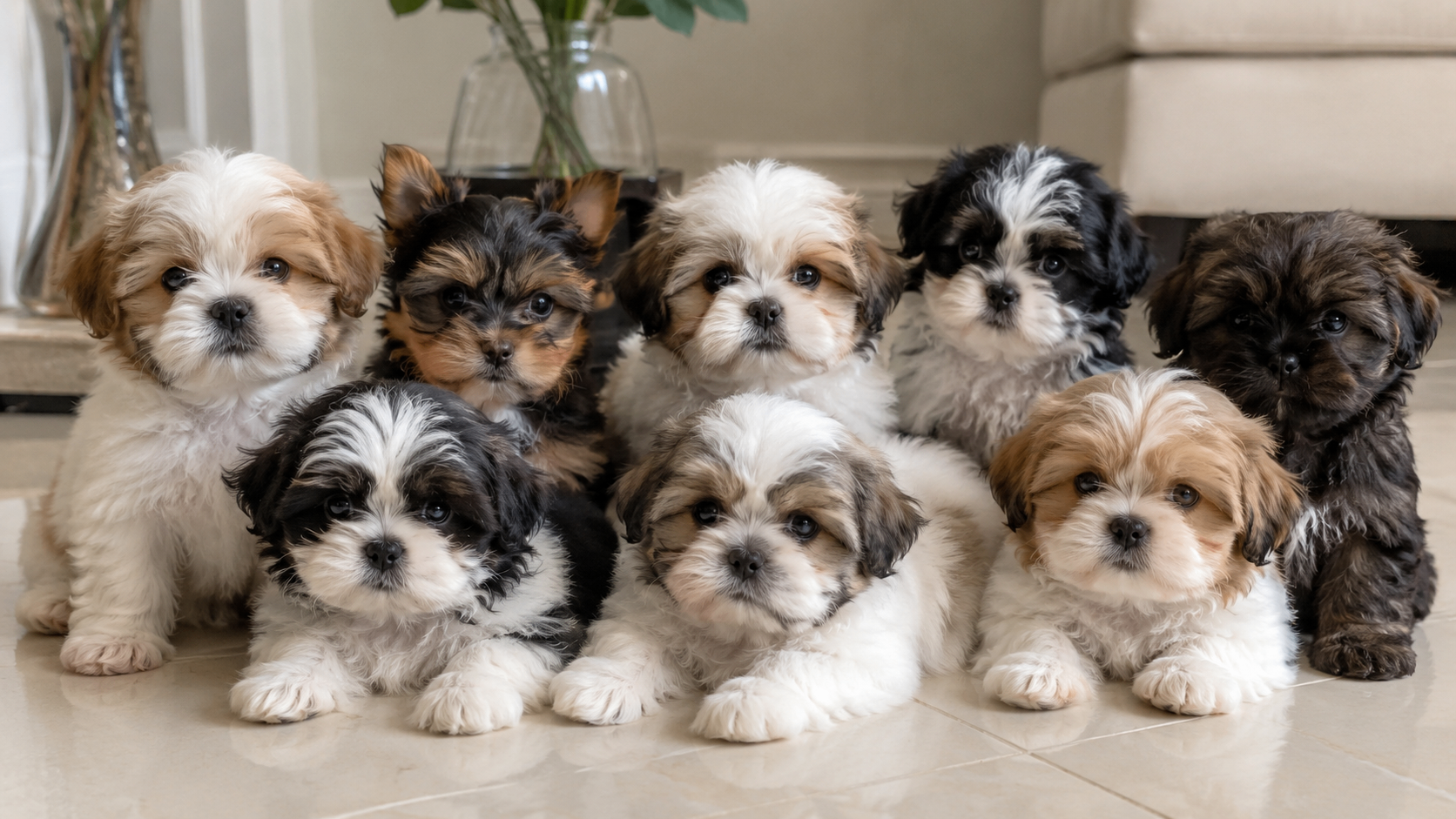 Silky puppy coat texture for Shih Tzu coat manageability education